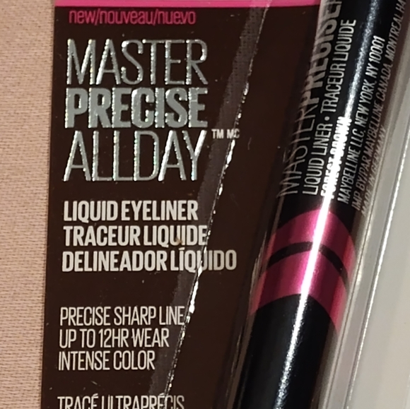 NWT! Maybelline MASTER PRECISE ALL DAY LIQUID EYELINER (Shade 111/Forest Brown) - Picture 3 of 6